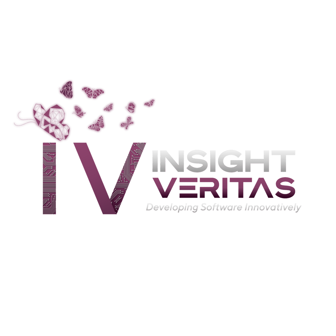 A green background with the word " insight veritas ".